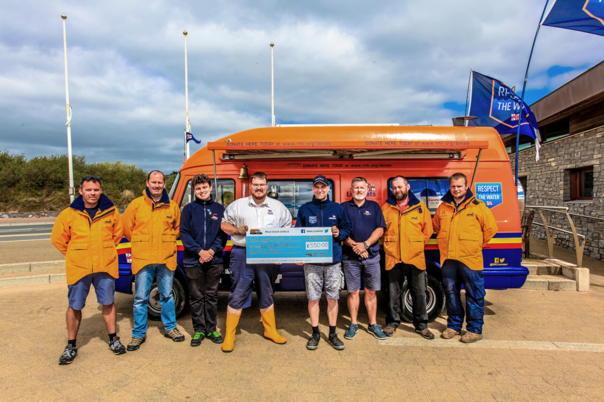 Former casualties turned Fundraisers present cheque to their rescuers