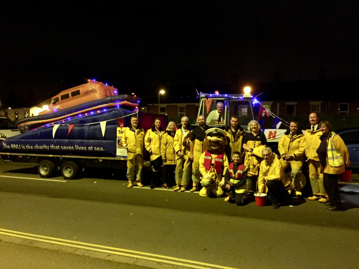 A varied weekend for Exmouth RNLI volunteers: Fish Supper, carnival and celebrations