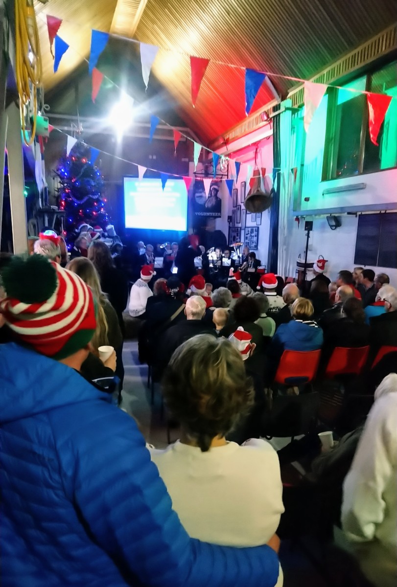 Exmouth lifeboat family carols begin with a Mayday call for help